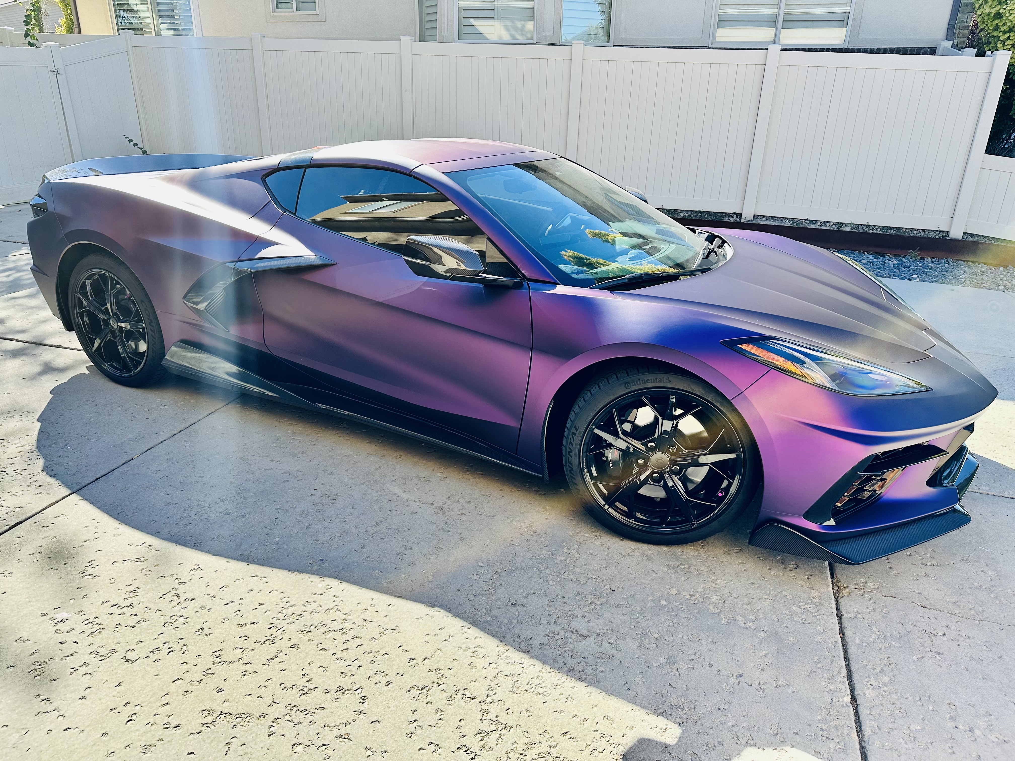 Matte Metallic Purple Car Vinyl Wrap review 3