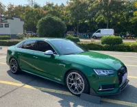 High Gloss Vintage Racing Green Car Vinyl Wrap review 2
