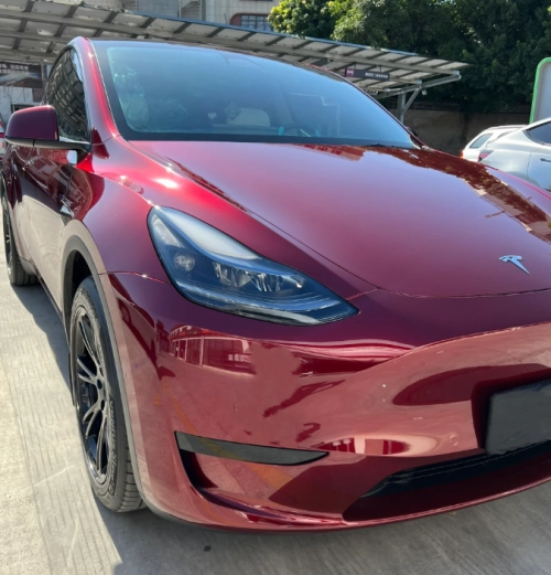  Liquid Metallic Dragon Blood Red Car Vinyl Wrap review 