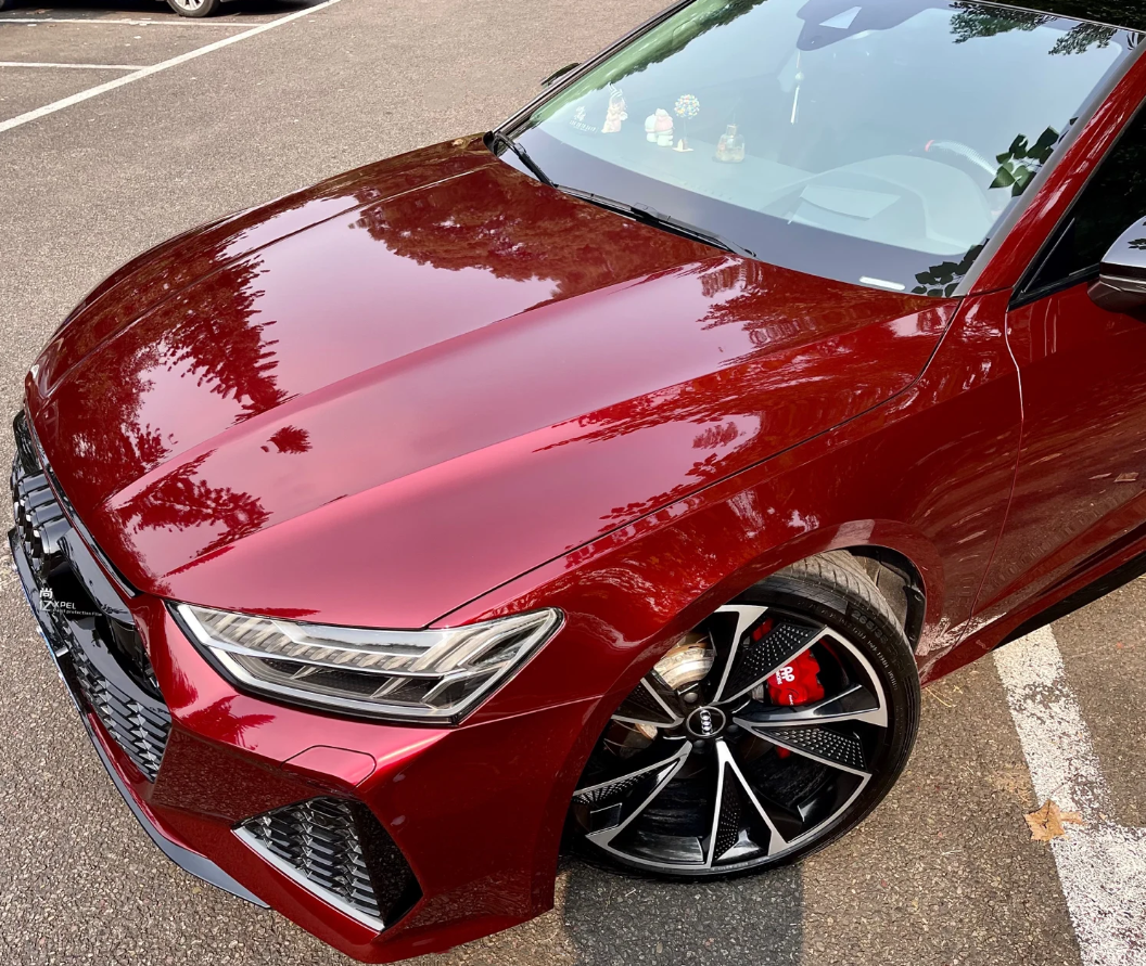  Liquid Metallic Dragon Blood Red Car Vinyl Wrap review 3