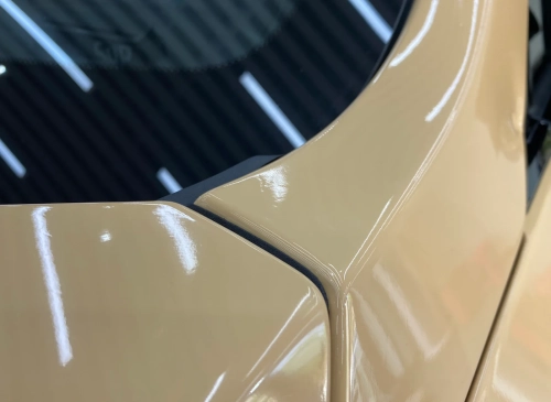 Super Gloss Sandstorm Yellow Desert Yellow Car Vinyl Wrap review 