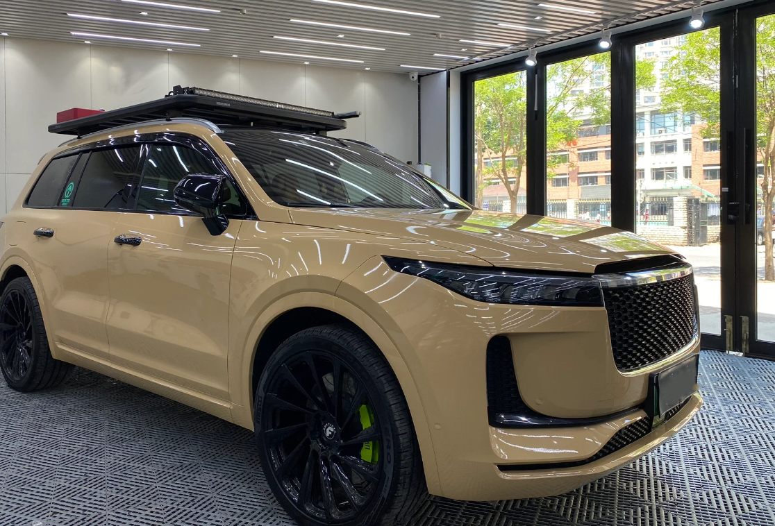 Super Gloss Sandstorm Yellow Desert Yellow Car Vinyl Wrap review 2