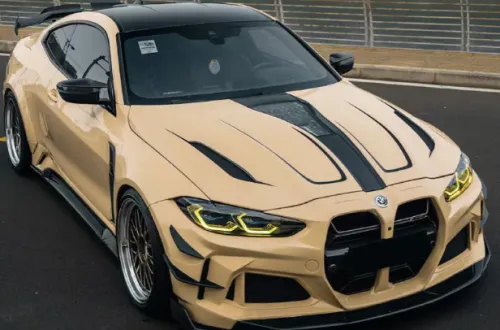  Super Gloss Sandstorm Yellow Desert Yellow Car Vinyl Wrap review 