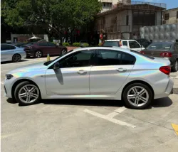 Rainbow Holographic White Car Vinyl Wrap review BG 04