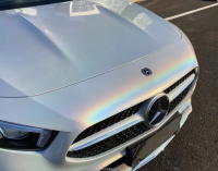 Rainbow Holographic White Car Vinyl Wrap review 1