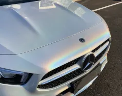 Rainbow Holographic White Car Vinyl Wrap review Sergey Moreno 02