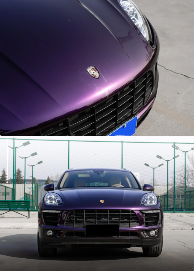 PET Gloss Metallic Midnight Purple Car Vinyl Wrap review 1