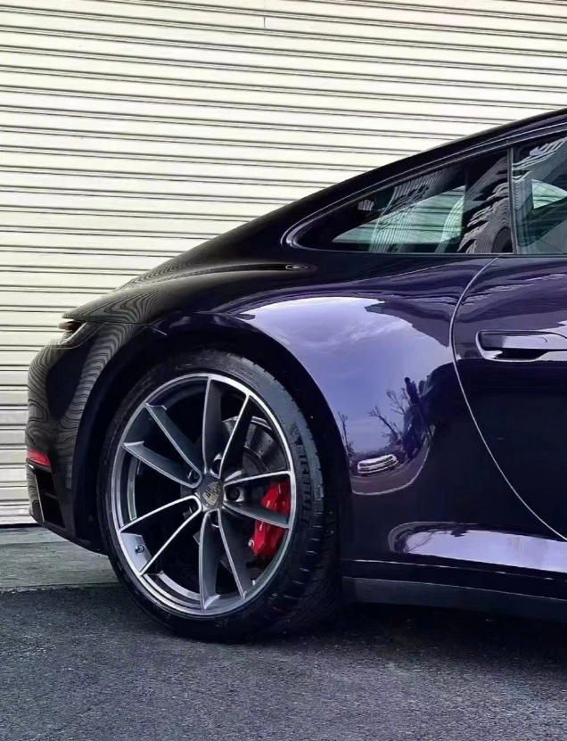 PET Gloss Metallic Midnight Purple Car Vinyl Wrap review 2