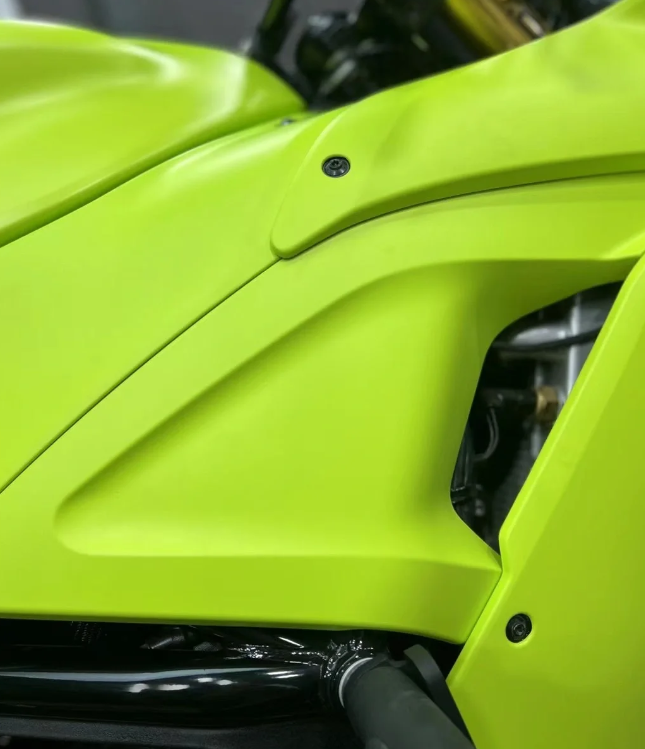 Super Matte Fluorescent Yellow Car Vinyl Wrap  review 1