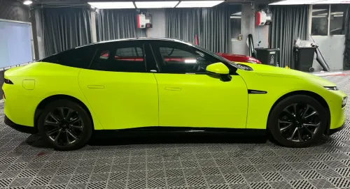  Super Matte Fluorescent Yellow Car Vinyl Wrap  review 