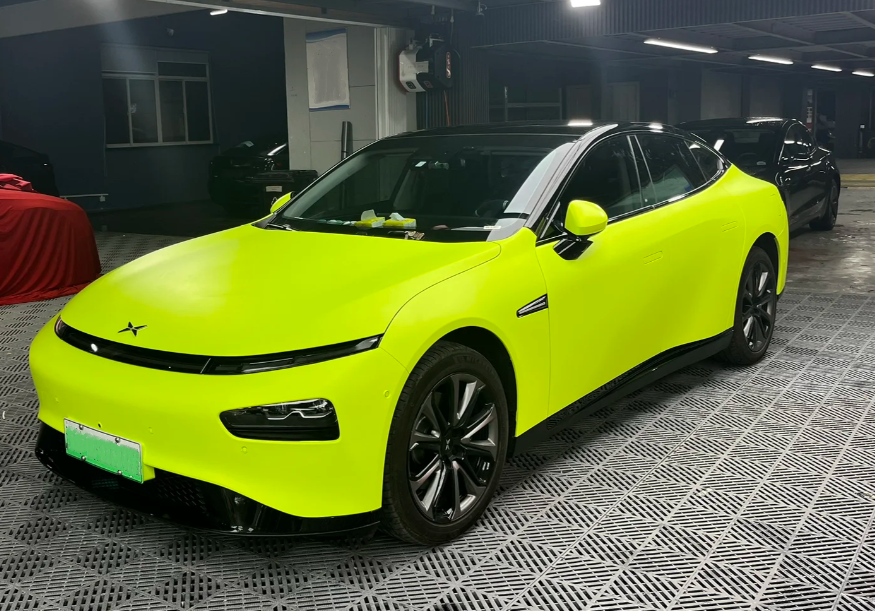 Super Matte Fluorescent Yellow Car Vinyl Wrap  review 1