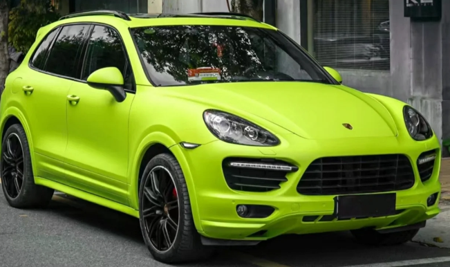 Super Matte Fluorescent Yellow Car Vinyl Wrap  review 0