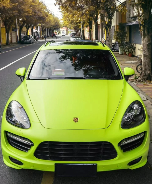 Super Matte Fluorescent Yellow Car Vinyl Wrap  review 1