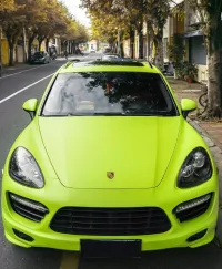  Super Matte Fluorescent Yellow Car Vinyl Wrap  review 1