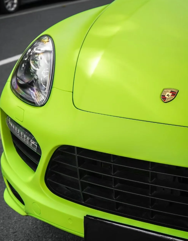 Super Matte Fluorescent Yellow Car Vinyl Wrap  review 2