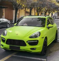  Super Matte Fluorescent Yellow Car Vinyl Wrap  review 3