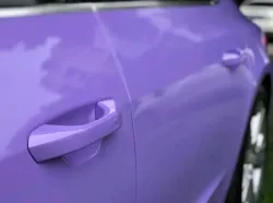Super Gloss Lavender Purple Car Vinyl Wrap review Thomas 01