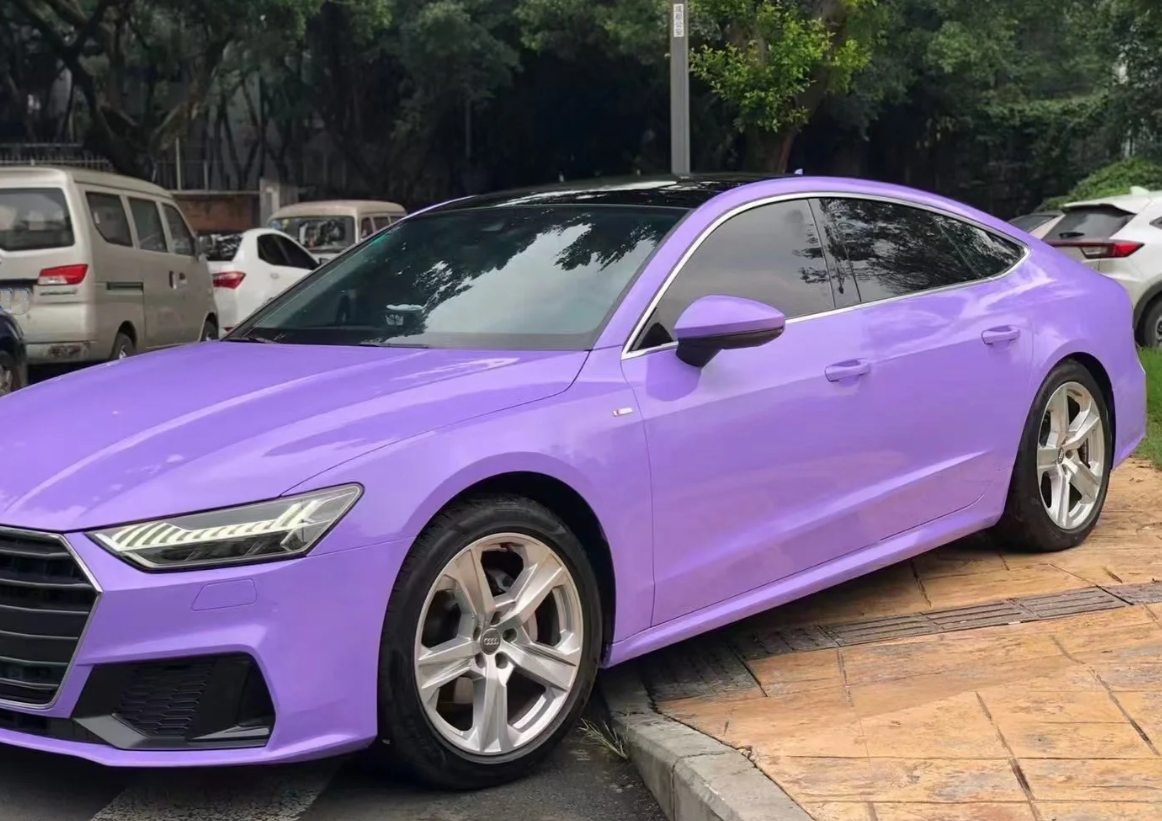Super Gloss Lavender Purple Car Vinyl Wrap review 1