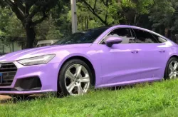 Super Gloss Lavender Purple Car Vinyl Wrap review Thomas 03