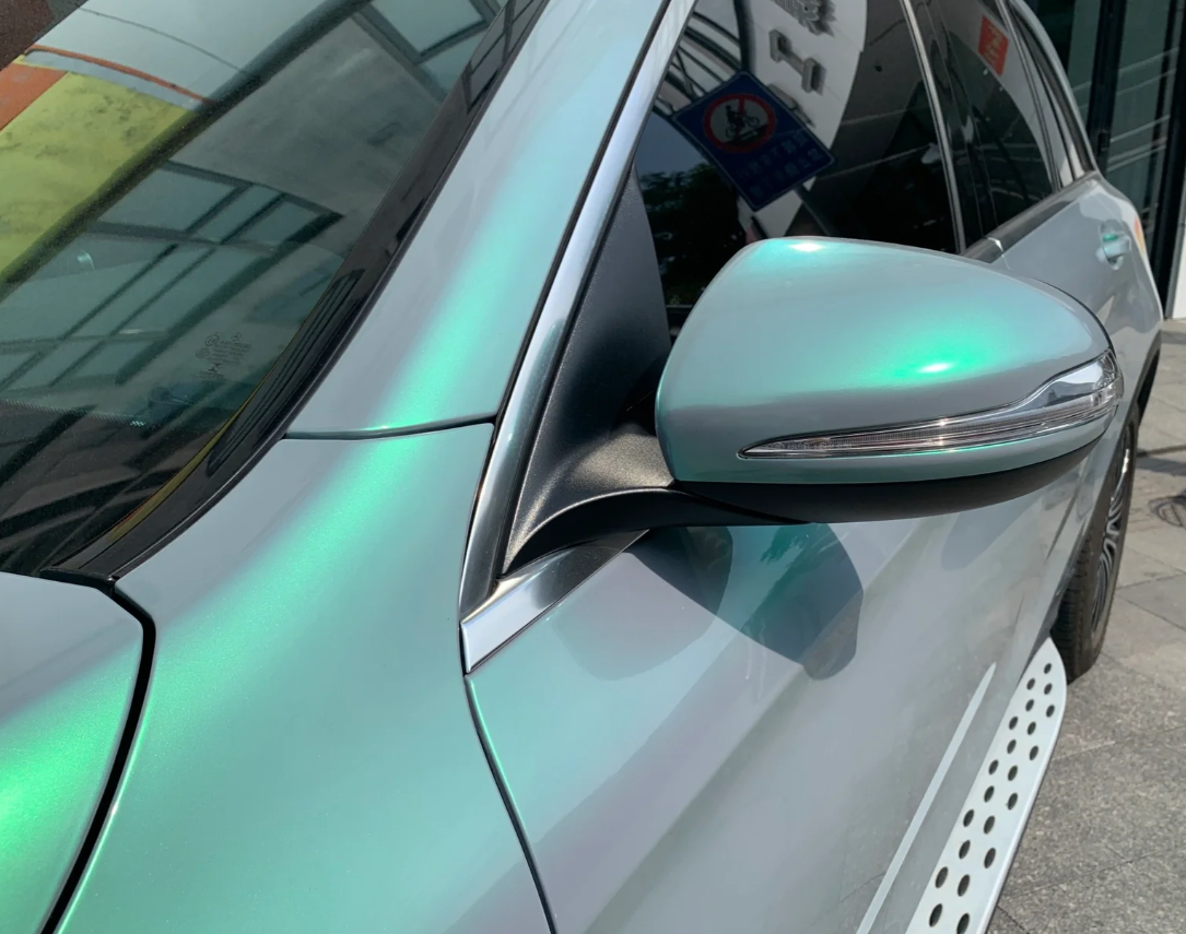 Candy Metallic Grey Green Car Vinyl Wrap review Travis k 03