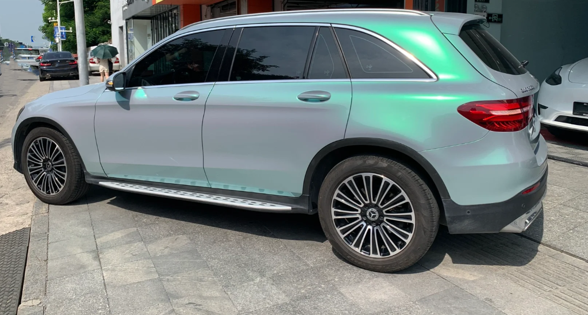 Candy Metallic Grey Green Car Vinyl Wrap review Travis k 02