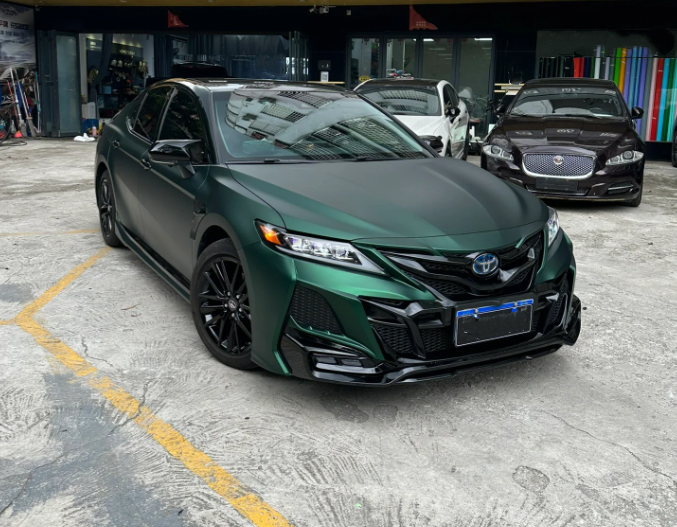 Matte Venom Green Car Vinyl Wrap review 3