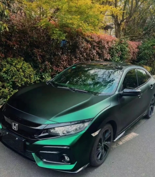 Matte Venom Green Car Vinyl Wrap review 