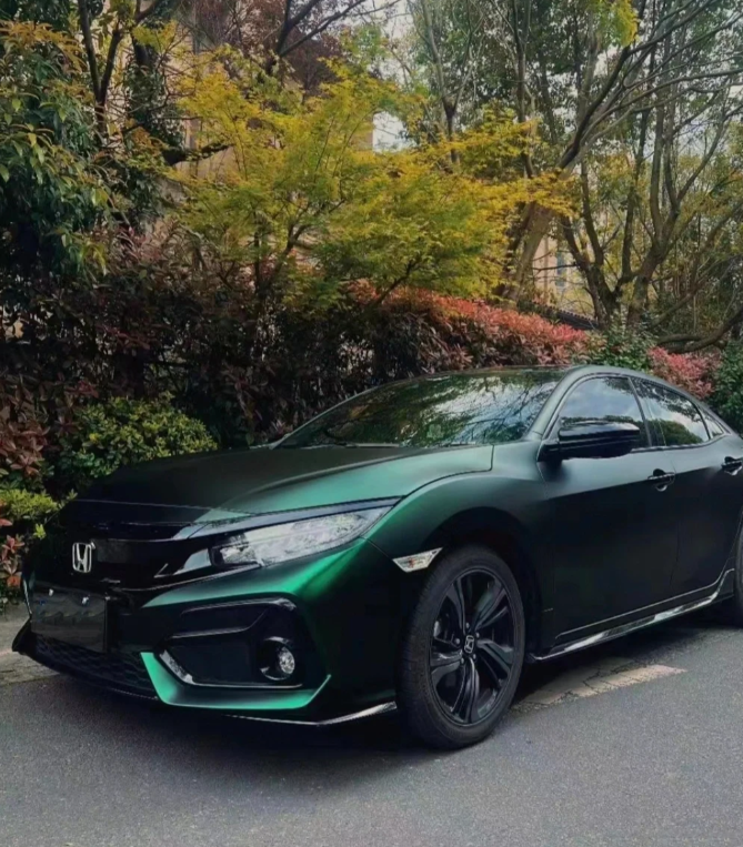 Matte Venom Green Car Vinyl Wrap review 1