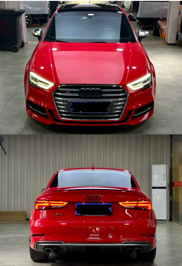  Super Gloss Carmine Red Car Vinyl Wrap review Marvin Jackson 01