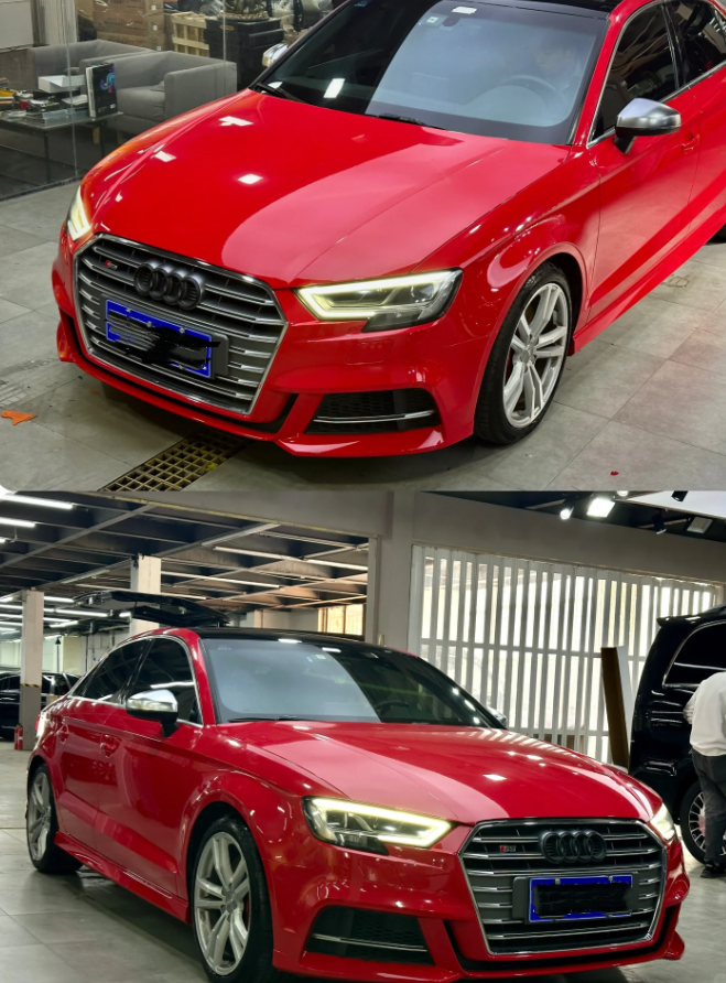  Super Gloss Carmine Red Car Vinyl Wrap review Marvin Jackson 02