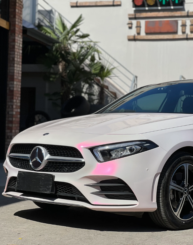 Quality Gloss Metallic Pink to White Car Vinyl Wrap For Sale ...