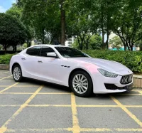  Gloss Metallic Pink to White Car Vinyl Wrap  review 4