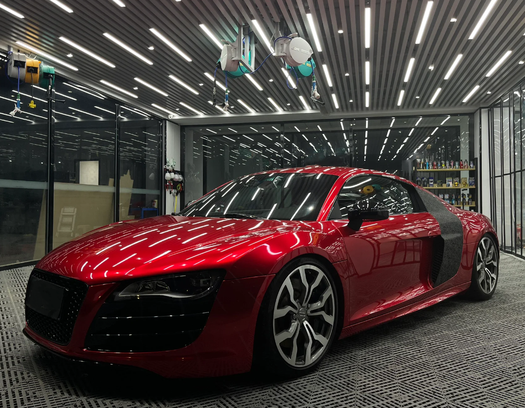 Gloss Metallic Vampire Red Car Vinyl Wrap review 0