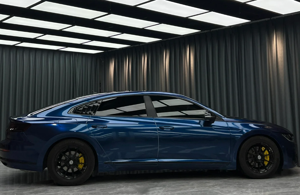 Gloss Metallic Indigo Blue Car Vinyl Wrap review Yvonne 01