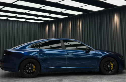 Gloss Metallic Indigo Blue Car Vinyl Wrap review 