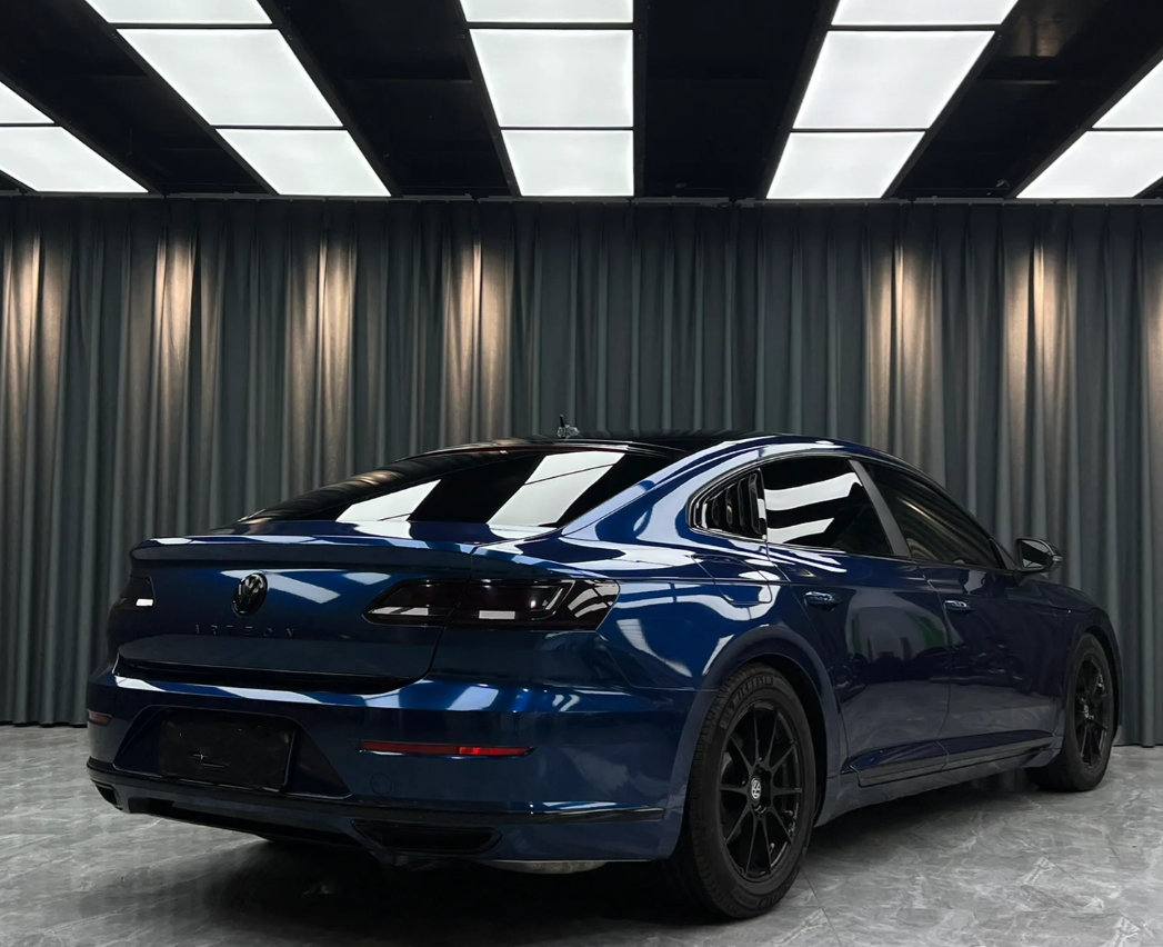 Gloss Metallic Indigo Blue Car Vinyl Wrap review Yvonne 04
