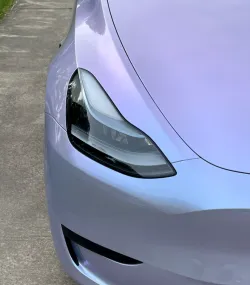 Twin-Color Silver Purple Car Vinyl Wrap  review Carson Remlinger 02