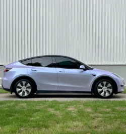 Twin-Color Silver Purple Car Vinyl Wrap  review Carson Remlinger 01