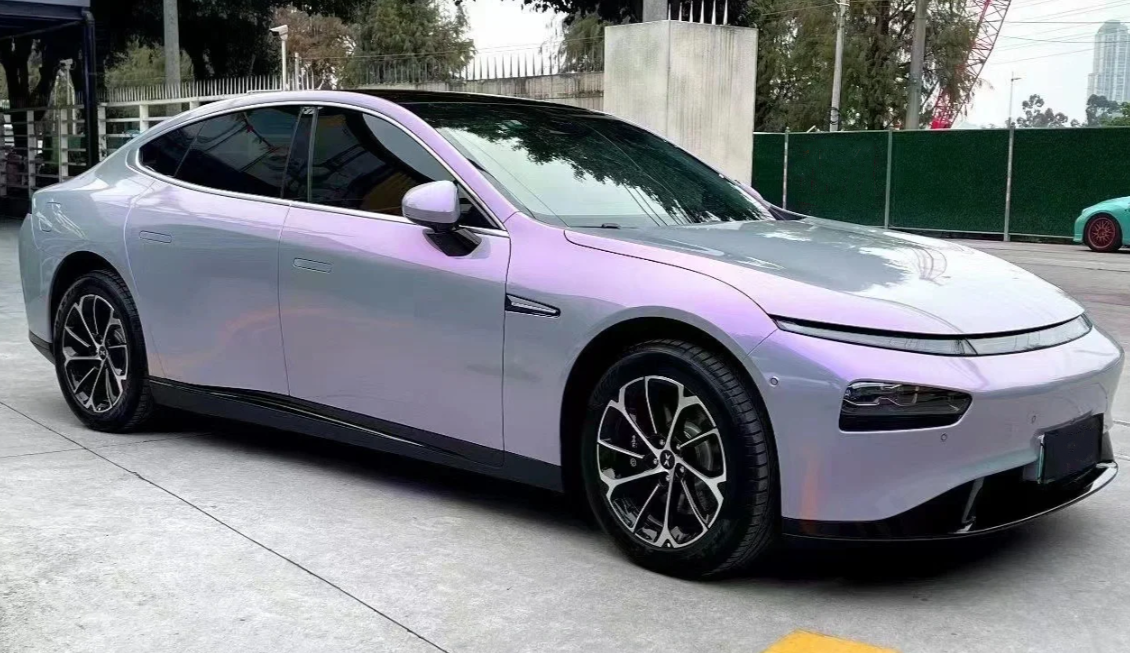 Candy Metallic Gray Purple Car Vinyl Wrap review 1