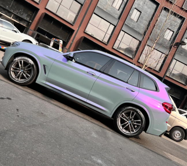 Candy Metallic Gray Purple Car Vinyl Wrap review Jim Kay. 04