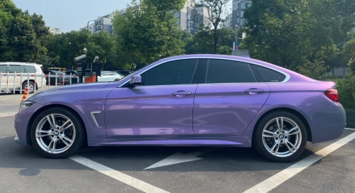 Candy Metallic Gray Purple Car Vinyl Wrap review 