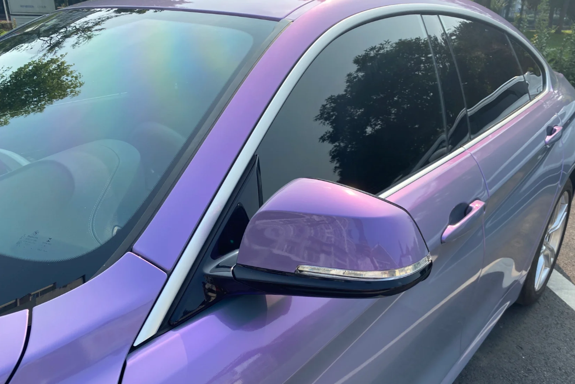 Candy Metallic Gray Purple Car Vinyl Wrap review Dietrich Schuschel 02