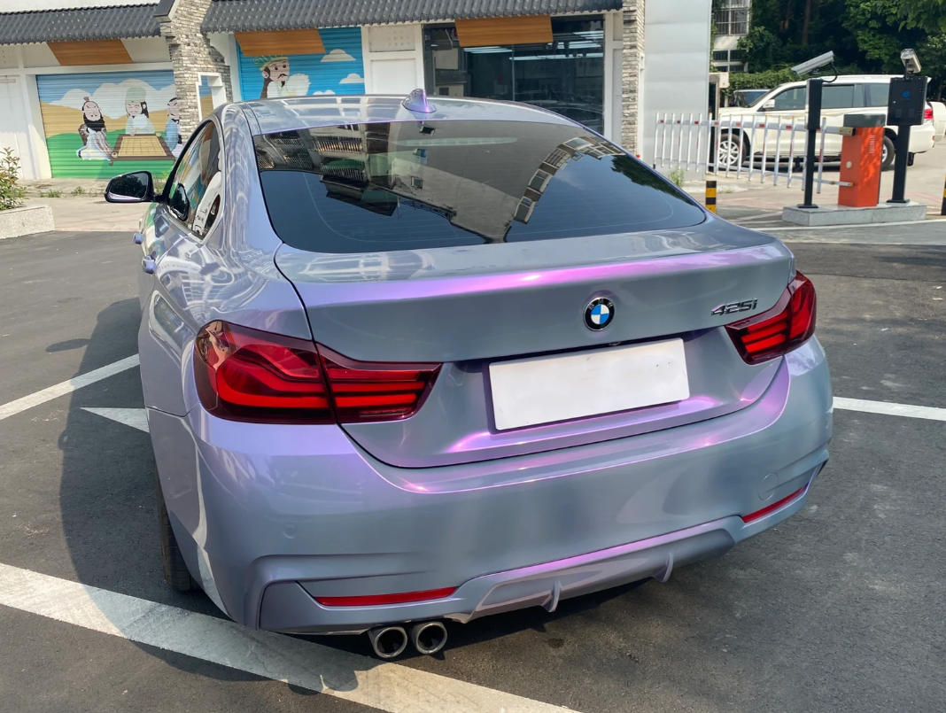 Candy Metallic Gray Purple Car Vinyl Wrap review Dietrich Schuschel 04