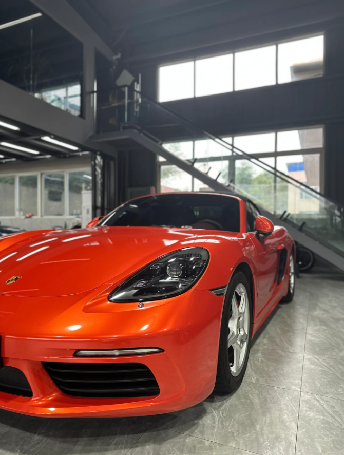  Gloss Metallic Sakhir Orange Car Vinyl Wrap review 2