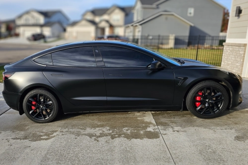 Satin Black Car Vinyl Wrap review 