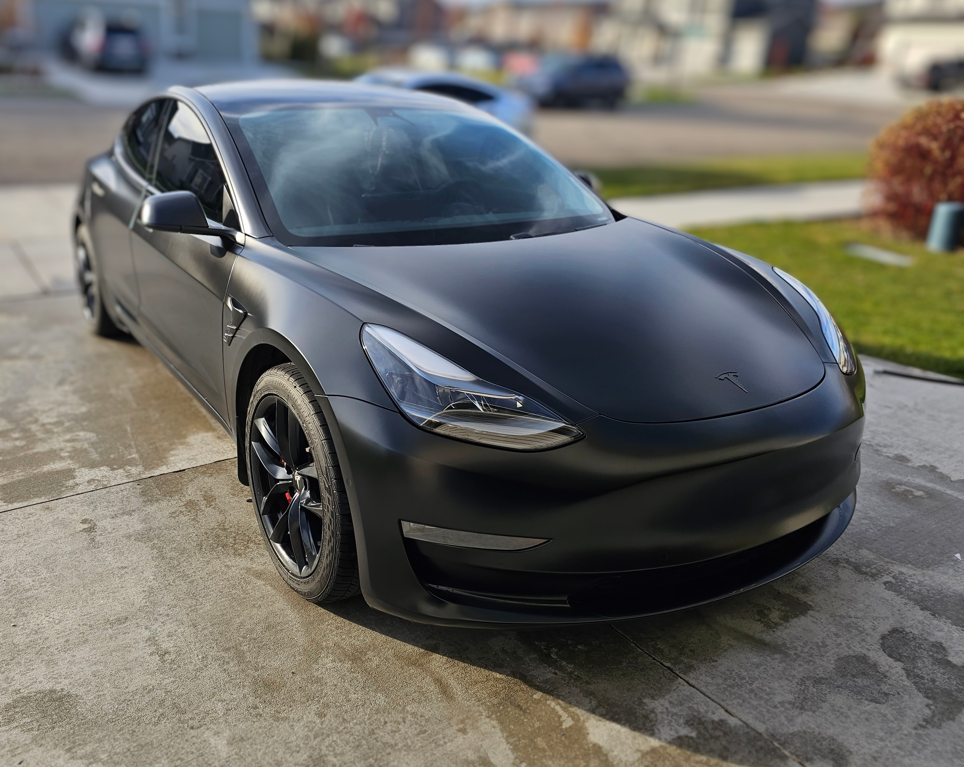 Satin Black Car Vinyl Wrap review 1