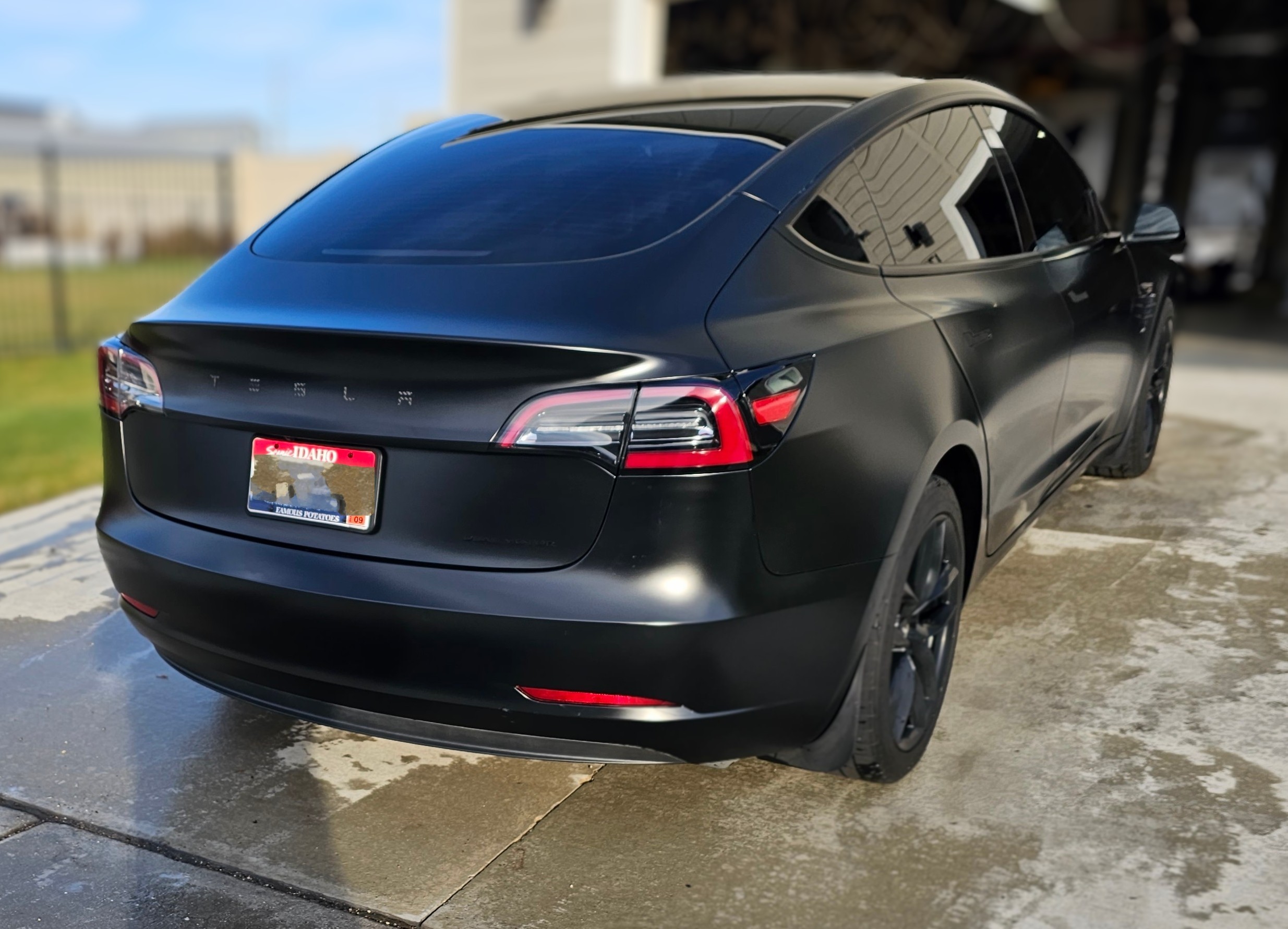 Satin Black Car Vinyl Wrap review 3