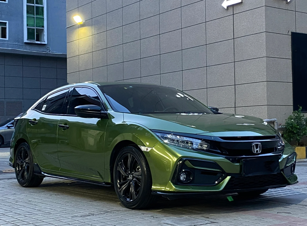 Gloss Metallic Mamba Green Car Vinyl Wrap review 0