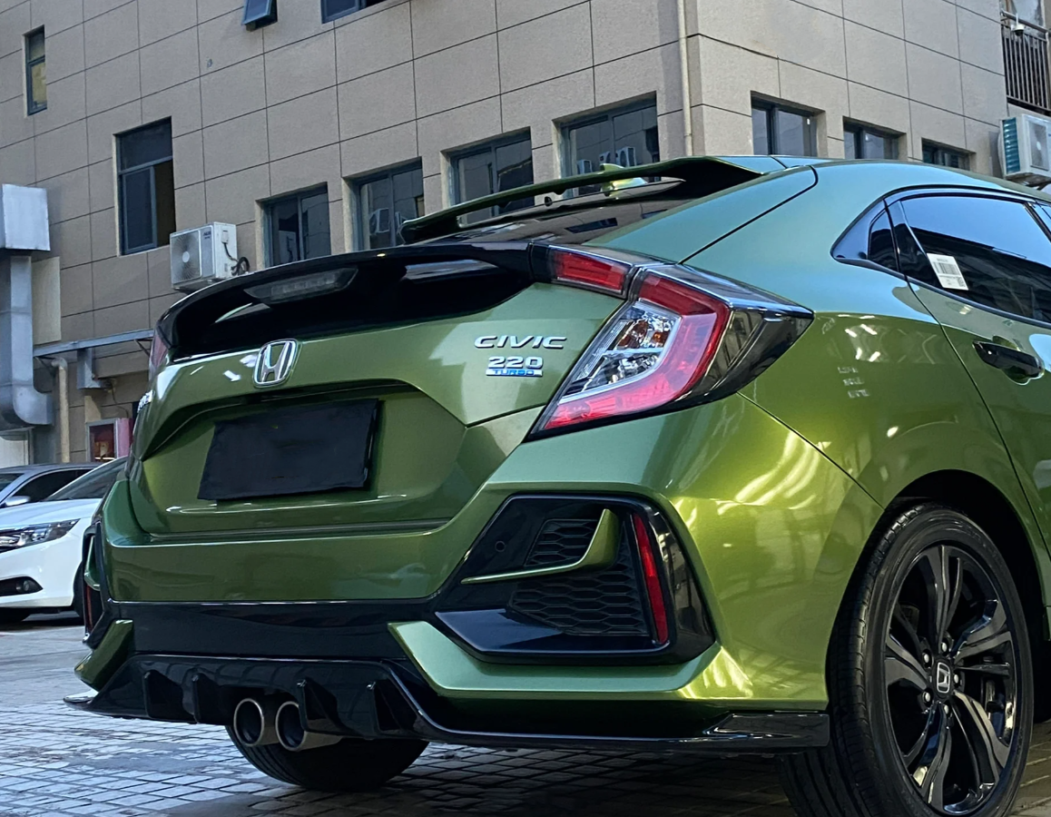 Gloss Metallic Mamba Green Car Vinyl Wrap review 2