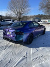Gloss Diamond Purple Blue Car Vinyl Wrap review 3